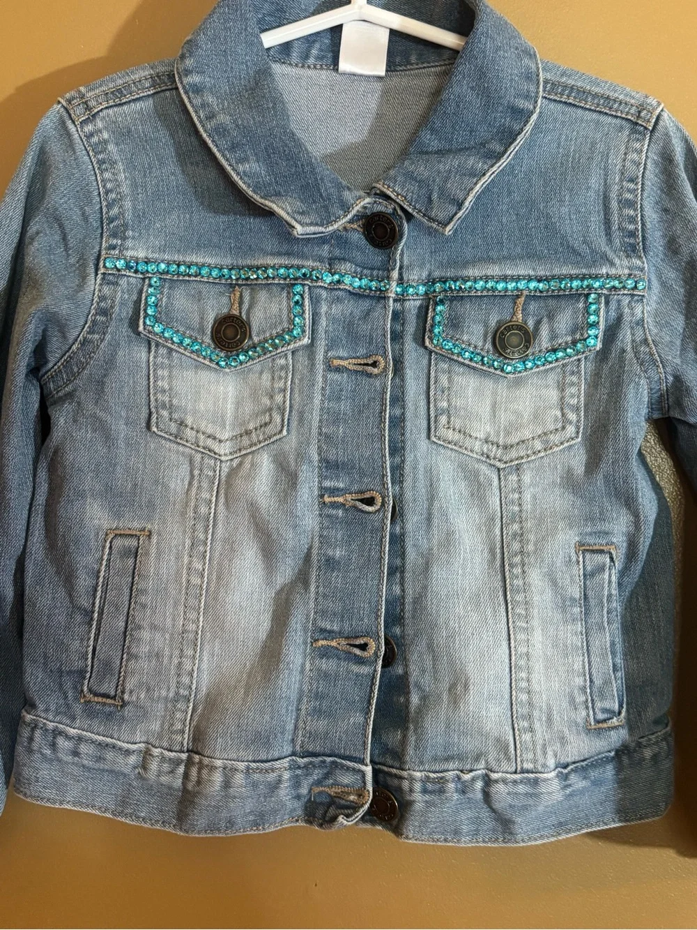 Girls Embellished Jean Jacket Pocahontas Size 4T